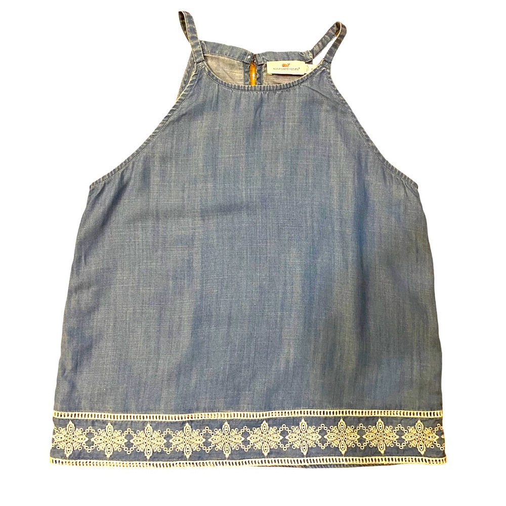Vineyard Vines Embroidered Chambray Top